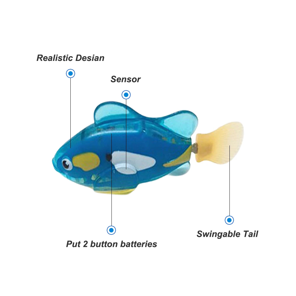 Светодиодные Детские Игрушки для ванны, интерактивные красочные рыбки, игрушки для купания, женский подарок и живописная игрушка для рыбы