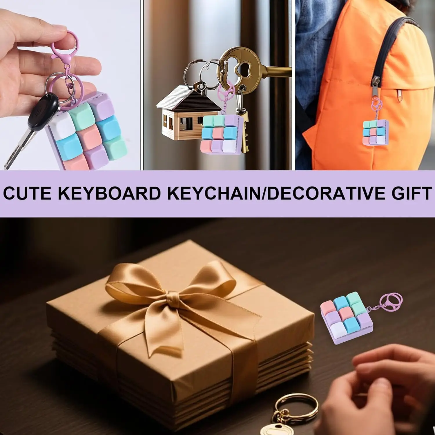 Stress-Relief Fidget Clicker Keychain – Ultimate Calming Button Toy