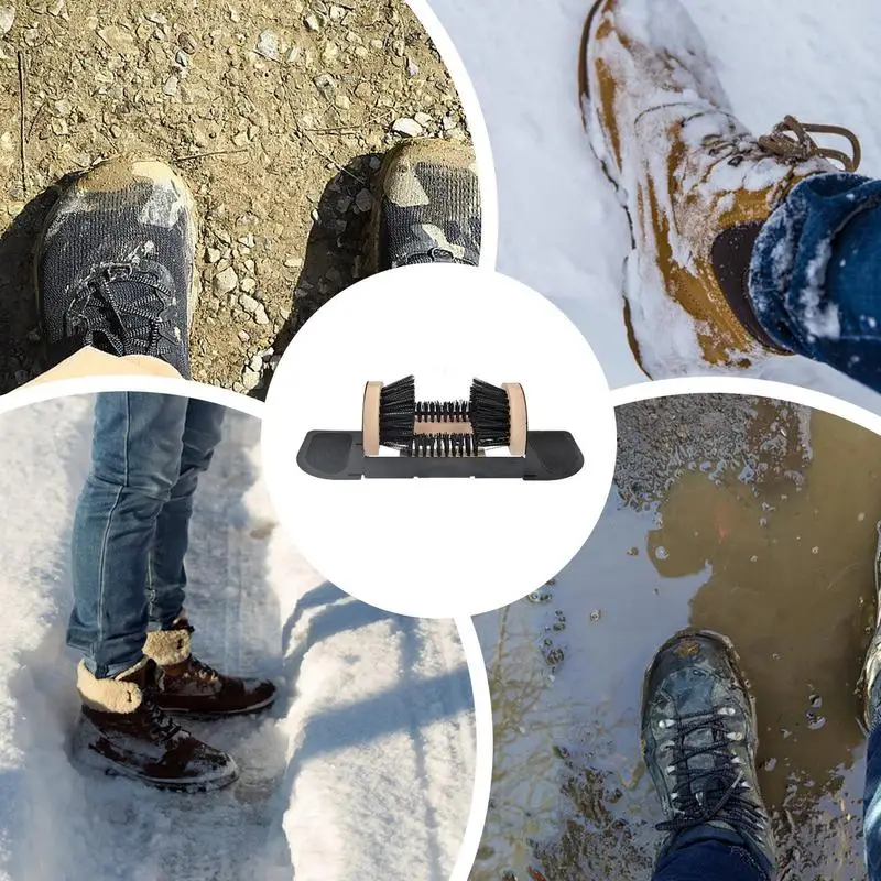Boot Scraper Outdoor Shoe Brush Boot Mud Cleaning Scraper Brush Outdoor Floor Mount Shoe Cleaner for Home Mall Entrance
