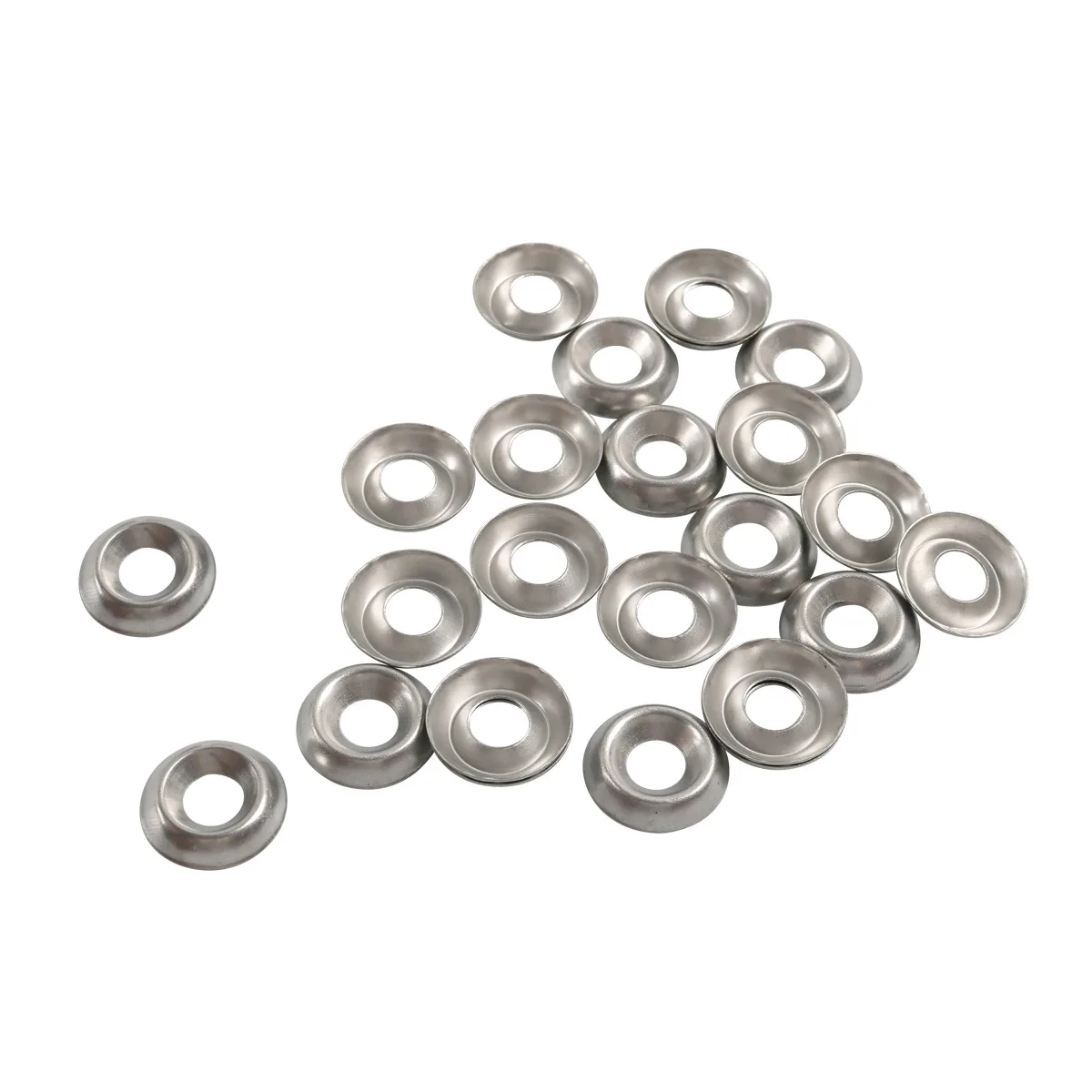 

250Pcs 304 Stainless Steel Taper Washer Solid Fish Eye Gaskets M6 M8 M10 M12