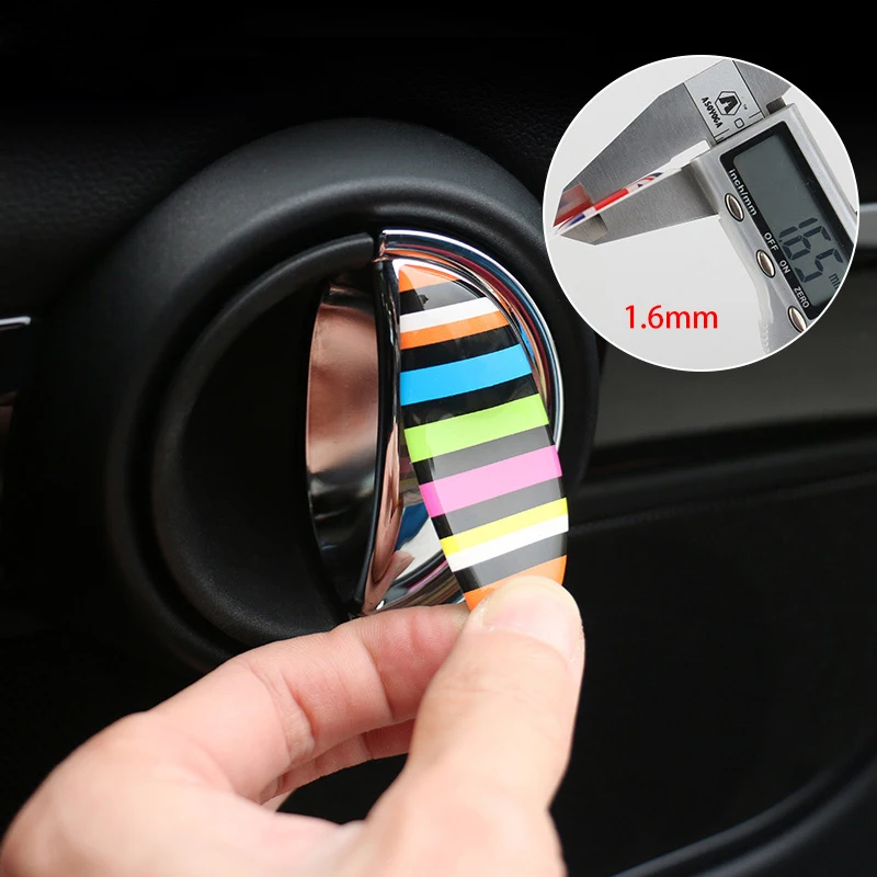 Car Door Wrist Handles Anti Scratches 3D Stereo Protective Sticker For BMW MINI ONE Cooper S CLUBMAN R55 R56 R60 R61 Decals 2PCS car door stickers