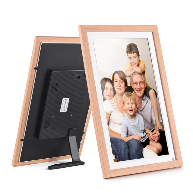 Grand cadre photo numérique avec WiFi Cloud, écran IPS 1920x1080, capacité  de stockage 16 Go, partage de photos, 15,6 pouces - AliExpress