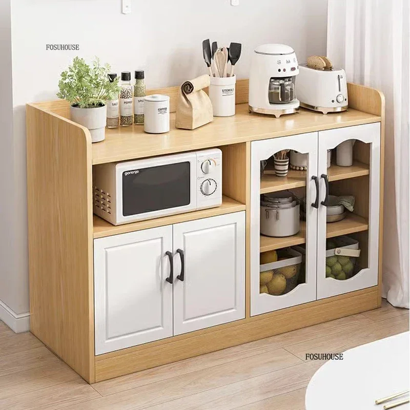 Nordic Simple Storage Kitchen Cabinets for Kitchen Furniture Storage Cabinet Light Luxury Home Living Room Kitchenware Sideboard 3