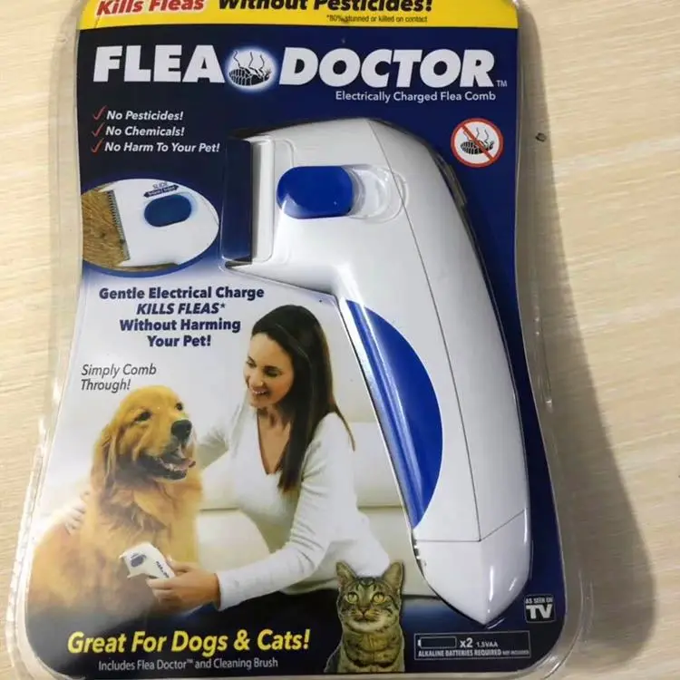 

Pet Electric Lice Remover Flea Cleaning Brush Hair Comb Dog Lice Catcher