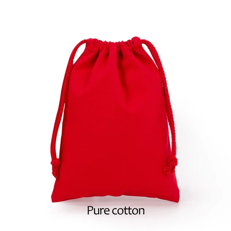 Eco-Friendly Cotton Blend Drawstring Gift Bags for Candy Storage and Home Organization
