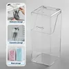 1pc Compact Desktop Storage Bucket with Lid Supply Organizers for Makeup Brush, and Cosmetic Accessories Dustproof, SpaceSaving, 5