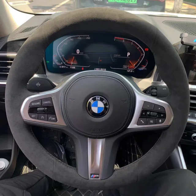 Black Suede DIY Car Steering Wheel Cover For BMW M Sport G30 G31 G32 G20  G21 G14 G15 G16 X3 G01 X4 G02 X5 G05 Car Accessories - AliExpress