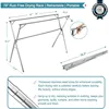 79 Inches Clothes Drying Rack, Stainless Steel Garment Rack Adjustable and Foldable Space Saving Laundry Drying Rack for Indoor 4