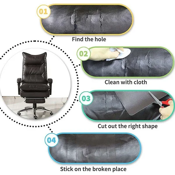 7.6x152cm Self-Adhesive Leather Repair Sticker for Car Seat Sofa Home Leather Repair Refurbishing Patch Accessories Leather Repair Gel Leather Repair Kit
