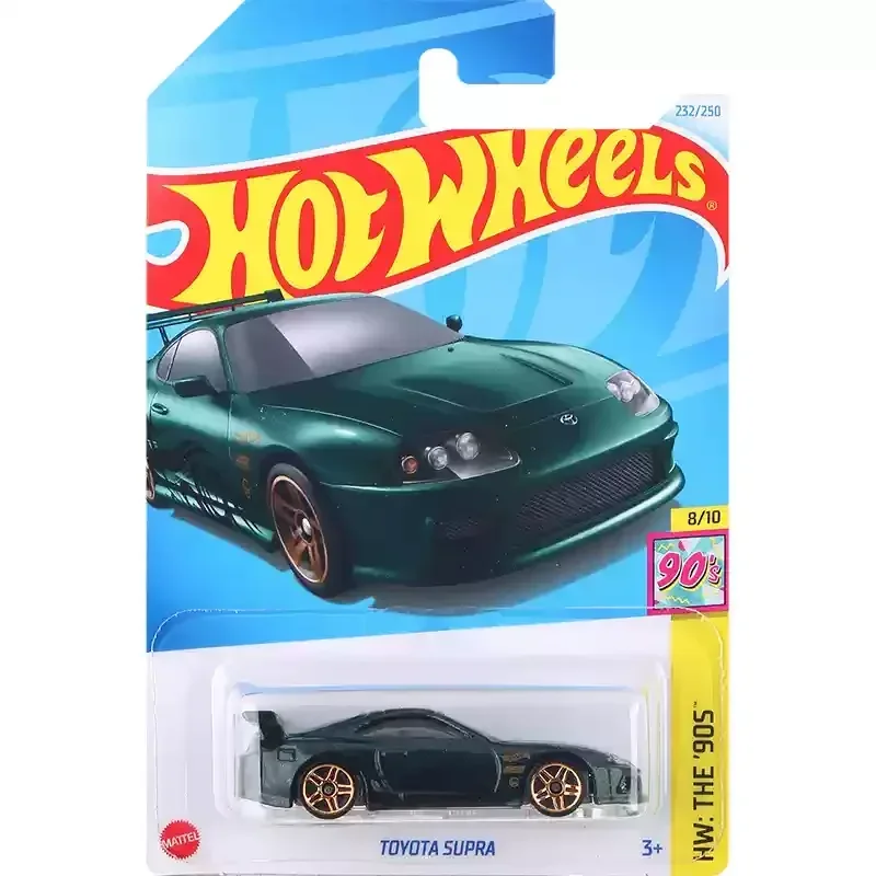 24P Original Hot Wheels Car Toyota Supra Toys for Boys Scale