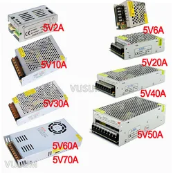 Versatile LED Power Supply Transformer - AC to DC 5V Driver (Multiple Amp Options) - 220V Voltage (5V15A 75W)