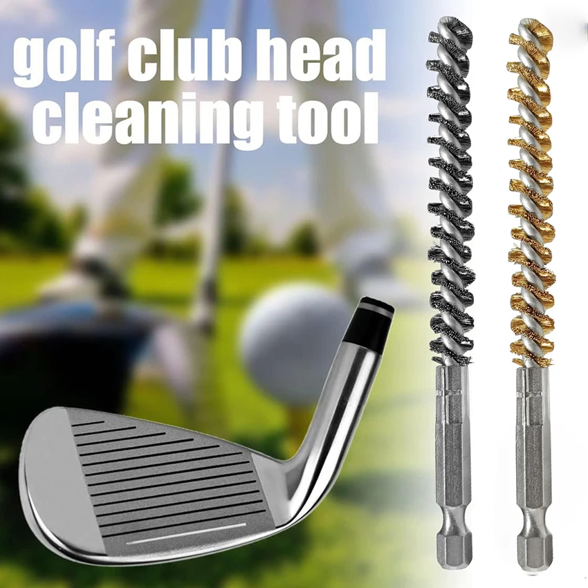 Dual Pack Stainless Steel Wire Golf Club Cleaning Brushes - 9mm Diameter