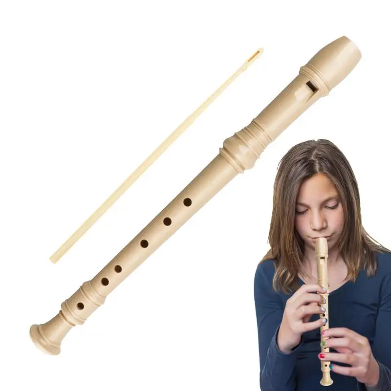 Soprano Recorder Instrument German Fingering Soprano 6/8 Hole Flute Recorder Instrument Detachable Student Flute With