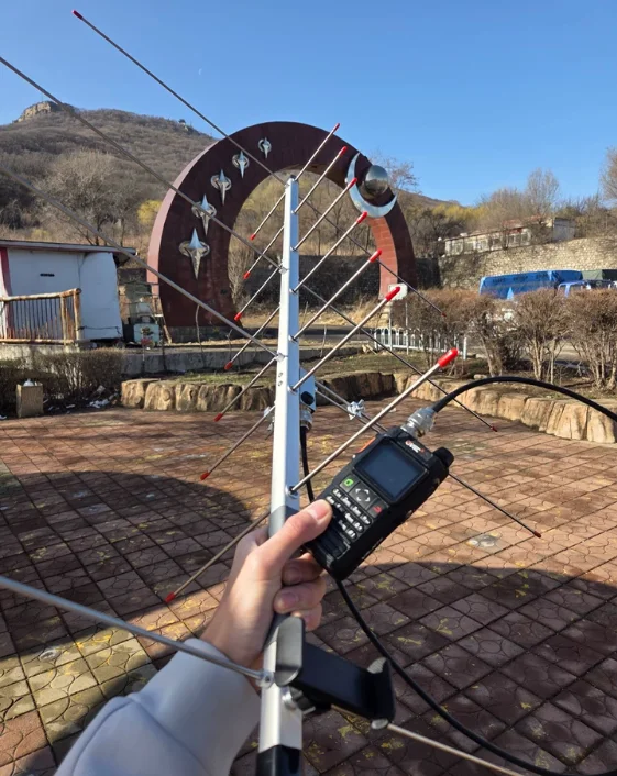 JYR-U7V4 휴대용 UV 144/433 MHz 15dbi 위성 SSTV 야기 안테나