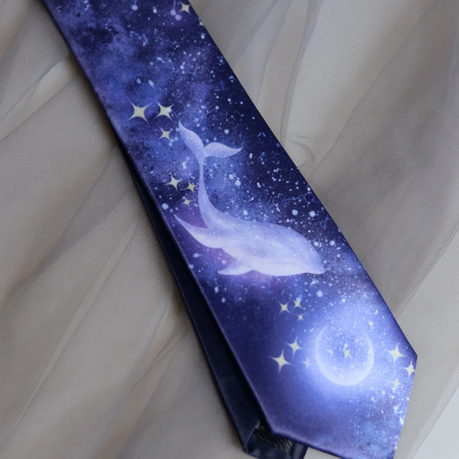 Anime Tie Cosplay Cothing Accessories JK Uniform Prop Whale Student Harajuku Kawaii Lolita Girl Women Gift