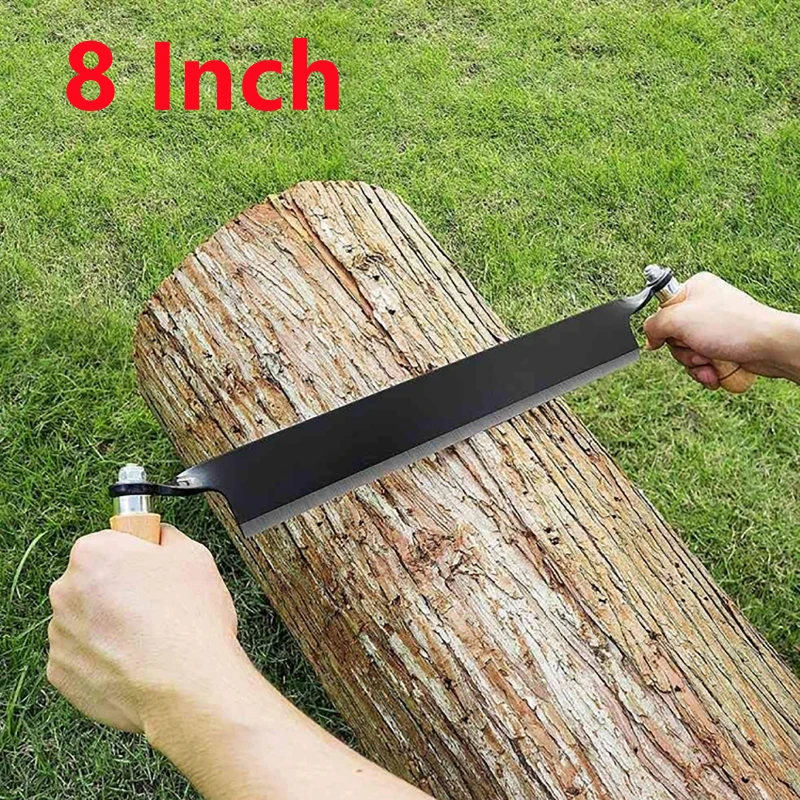 

8 inch Woodworking Draw Knife Wood Carving Curved Draw Shave Manganese Steel Straight Draw Shave Wood Debarking Hand Tool