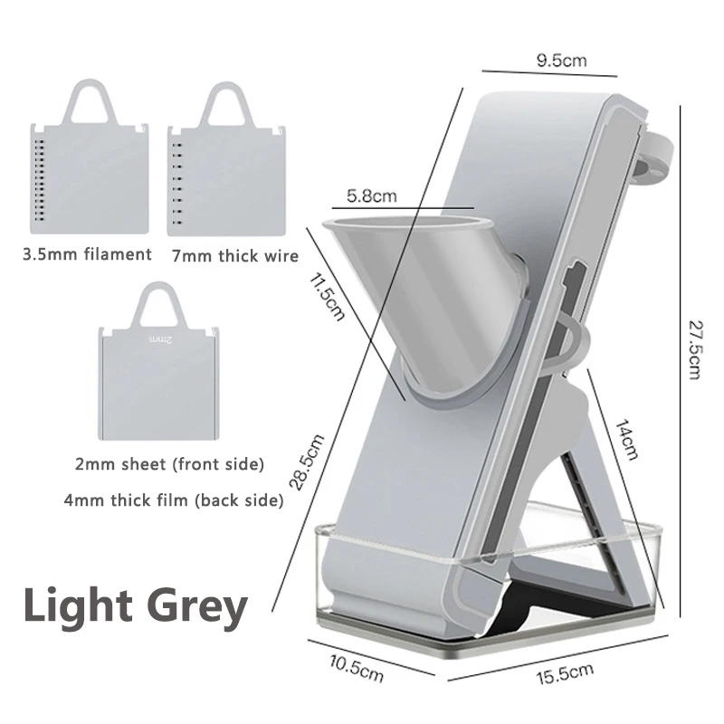 Ltrototea Safe Slice Mandoline Food Slicer, Safe Vegetable Slicer Cutter&Julienne, Kitchen Vegetable Chopper with Container