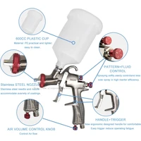 R500 Spray Gun LVLP Gravity Feed Car Painting Gun 1.3mm nozzle 600cc Paint Spray Gun home car truck spray gun 2