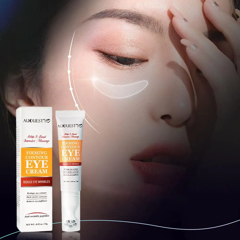 

15g Women Eye Cream Fade Dark Circles Remove Eye Bag Massage Care Collagen Anti-Puffiness Eye Cream Anti-Wrinkle Skin K3W5