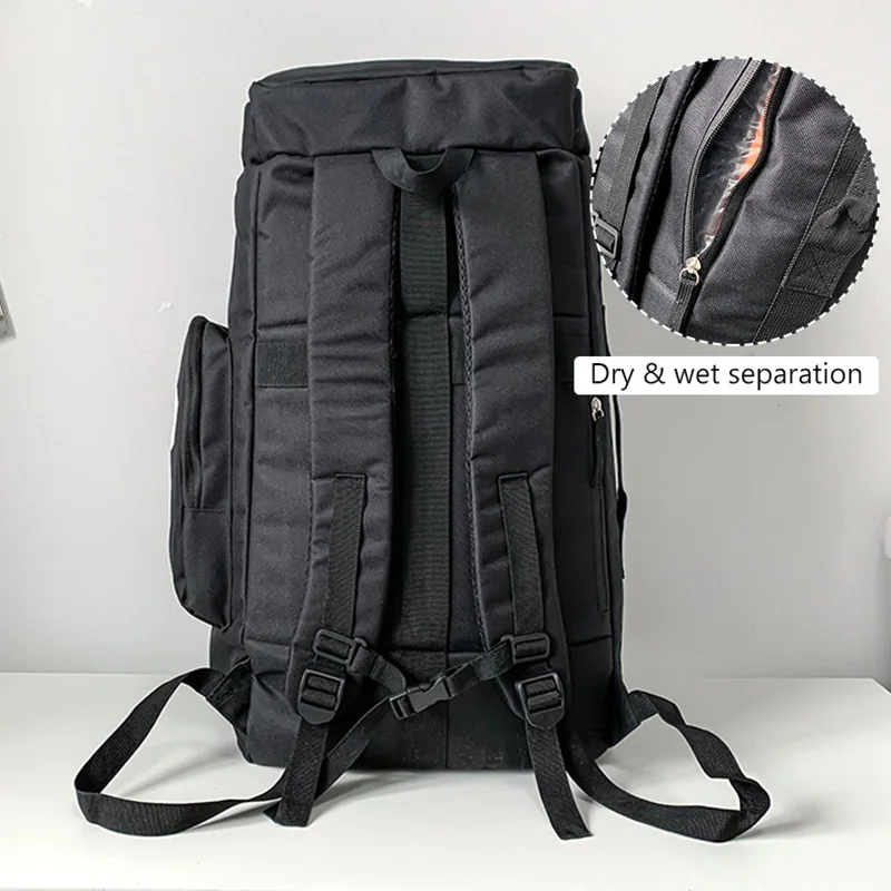 Sport Gym Bag Men Fitness Travel Backpack Large Waterproof Skate Pack For Shoulder Crossbody Training Laptop Dry Wet School Bags