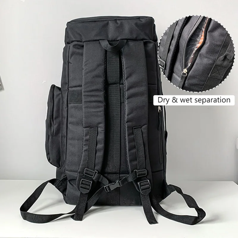 Sport Gym Bag Men Fitness Travel Backpack Large Waterproof Skate Pack For Shoulder Crossbody Training Laptop Dry Wet School Bags 3