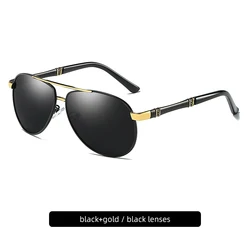Timeless Polarized Pilot Sunglasses - Premium UV400 Protection Eyewear (Black)