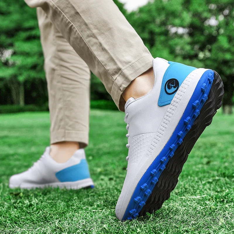 Anti-Slip Breathable Golf Sneakers for Men, Waterproof Shoes, Outdoor Sports, Golfer Sneakers