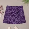 Animal Print Skirt Summer Purple Leopard Pattern Harajuku Casual A-line Skirts Cute Mini Skirt Female Pattern Oversize Clothing 2