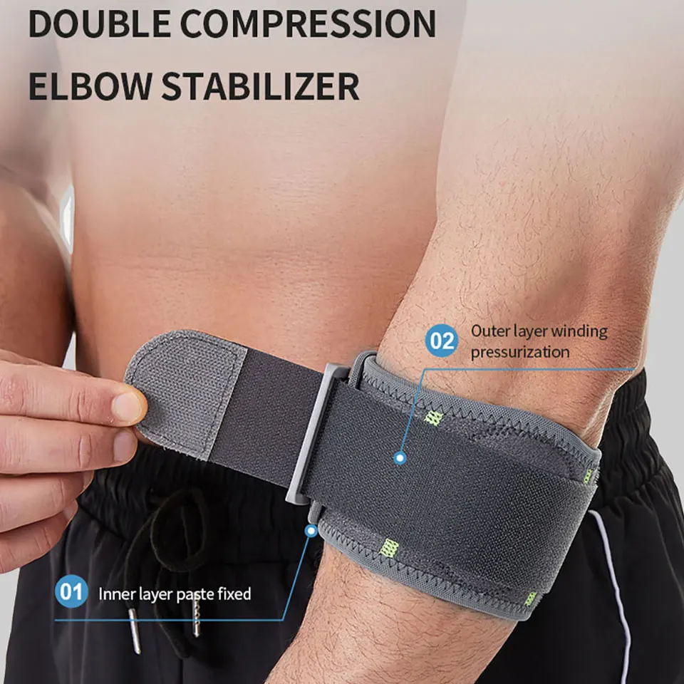 Tennis golf ball elbow strap 1PC Forearm Brace Strap Compression Elbow Compression Pad Brace for Pain Relief