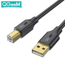 High-Speed A to B USB Printer Cable - Data Sync for Label Printers (Various Lengths) (USB2.0 Gold Plated)