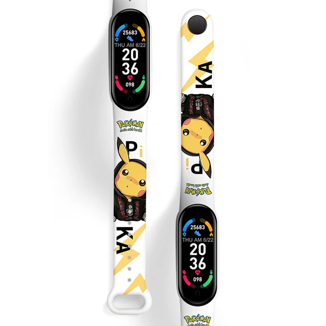 Original 2022 Pokemon Pikachu Smart Digital Watch Rechargeable Smart Bracelet Sports Bracelet Children's Birthday GiftClock chargeable1