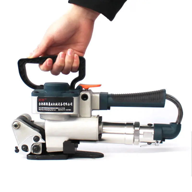 DT-B19 Handheld Pneumatic Strapping Tool 13–19mm Air Banding Machine for 1/2"–3/4" PP PET Plastic Straps detail image 1