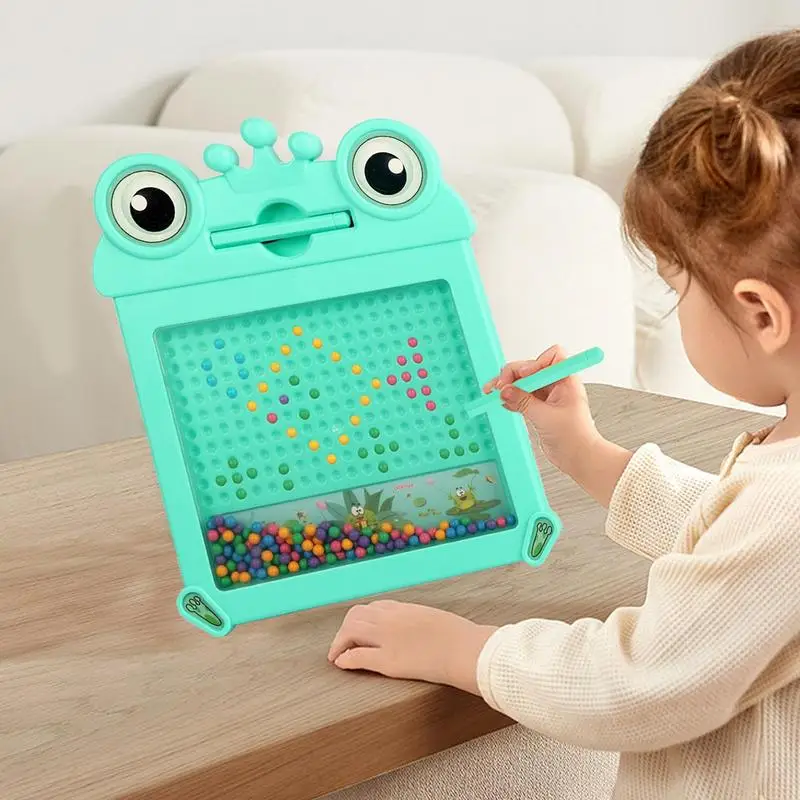 Magnetic Doodle Board Frog Shape Cartoon Magnetic Drawing Board Toy Multifunctional Educational Shockproof Preschool Learning