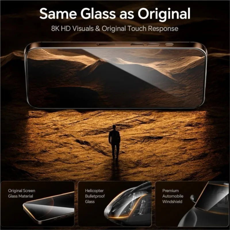 Premium Dustproof Tempered Glass Screen Protector