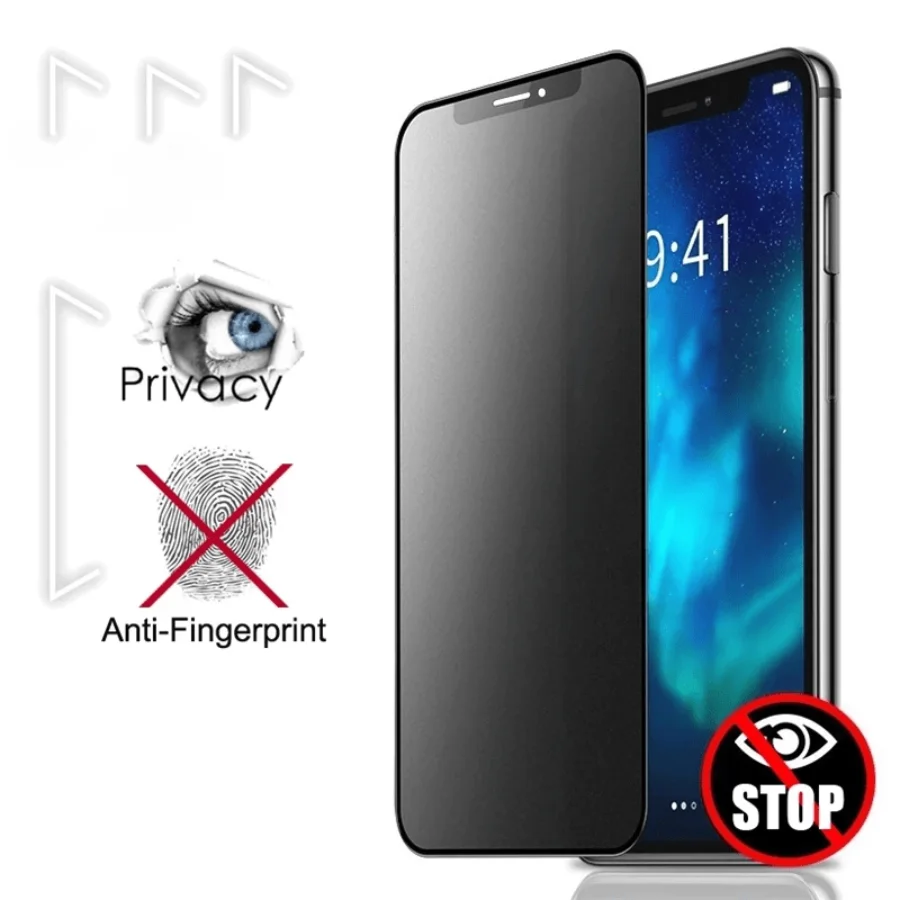 

Противошпионское закаленное стекло для iPhone11 12 13 14 Pro Max, Защита экрана для iPhone 7 8Plus X XR XS Max, стекло