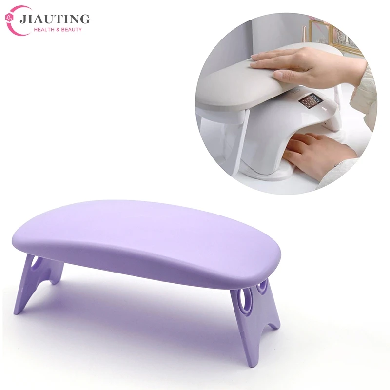 Folding Nail Hand Manicure Rest Arm Stand Pillow Cushion Holder Table Desk Armrest Sponge Support Mat Polish Tool Practice Salon