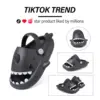 SmilePoP Kids Shark Slides Sandals Summer Slip-On Sandals Shower Beach Pool Anti-slip Slippers for Kids Girls ThickSole Slippers 2