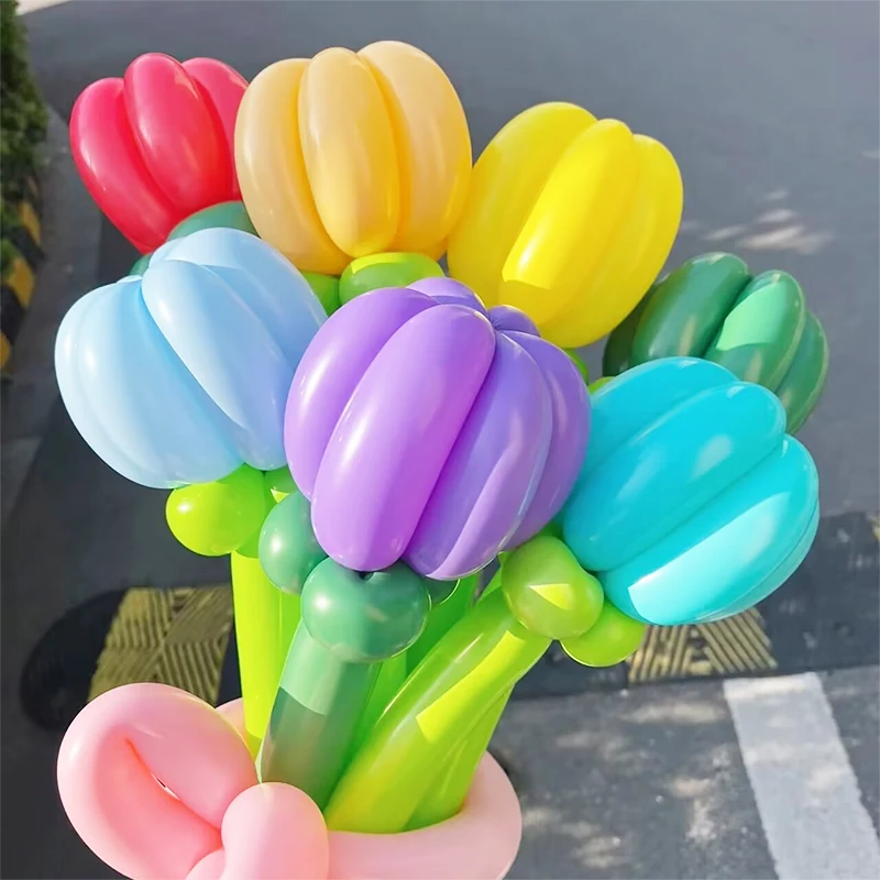50Pcs 30cm Magie Lange Latex Ballons Bunte DIY Twist Tier Blumen Ballon Für Hochzeit Geburtstag Party Decor Globos kinder Spielzeug – Detail 9