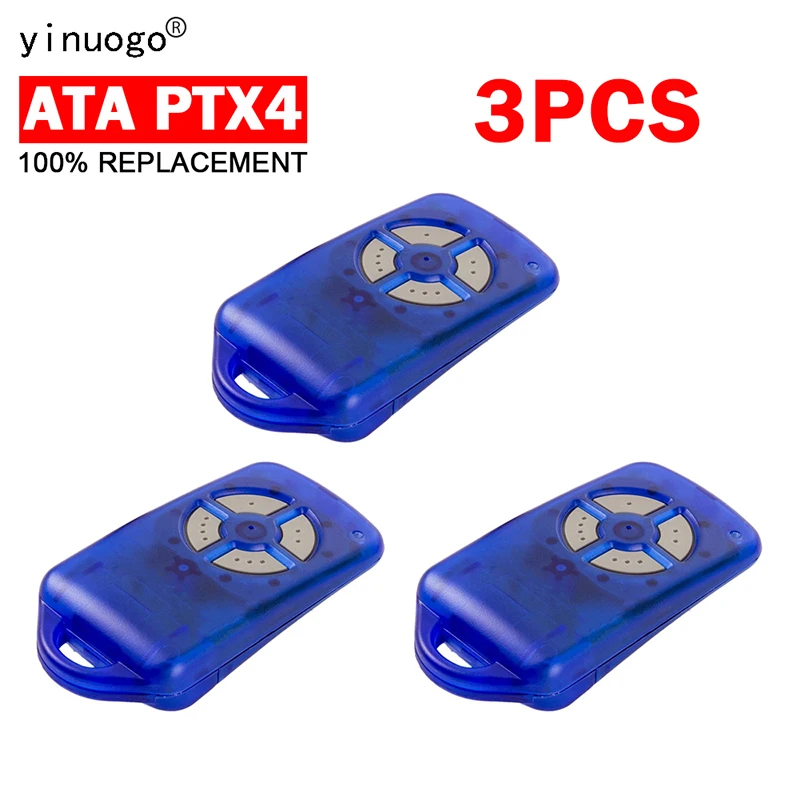3PCS ATA PTX4 차고 원격 제어 433MHz 롤링 코드 차고 문 오프너 원격 제어 ATA PTX4, 원격 제어 차고 문