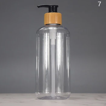 1 ชิ้นพลาสติกชุดเครื่องจ่ายสบู่เคาน์เตอร์ขวดโลชั่นห้องน้ํารีฟิลขวดเปล่าสําหรับแชมพู Body Wash Hair Conditioner 11