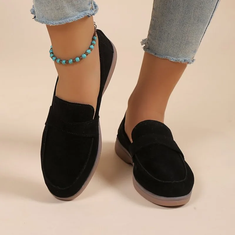 Women Shoes Comfortable For Work Autumn Fashion Casual Flat Plus Size 35-43 Non-slip Platform