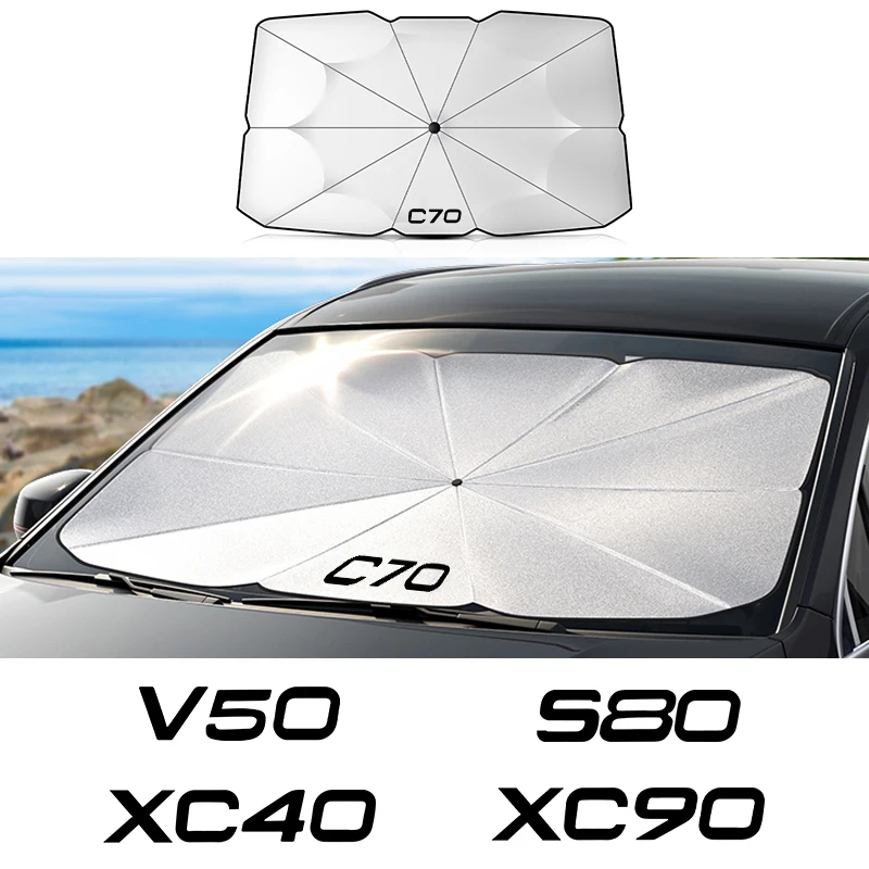 CarWindshieldSunShadesUmbrellaForVolvoXC90XC60C30T6S60C30