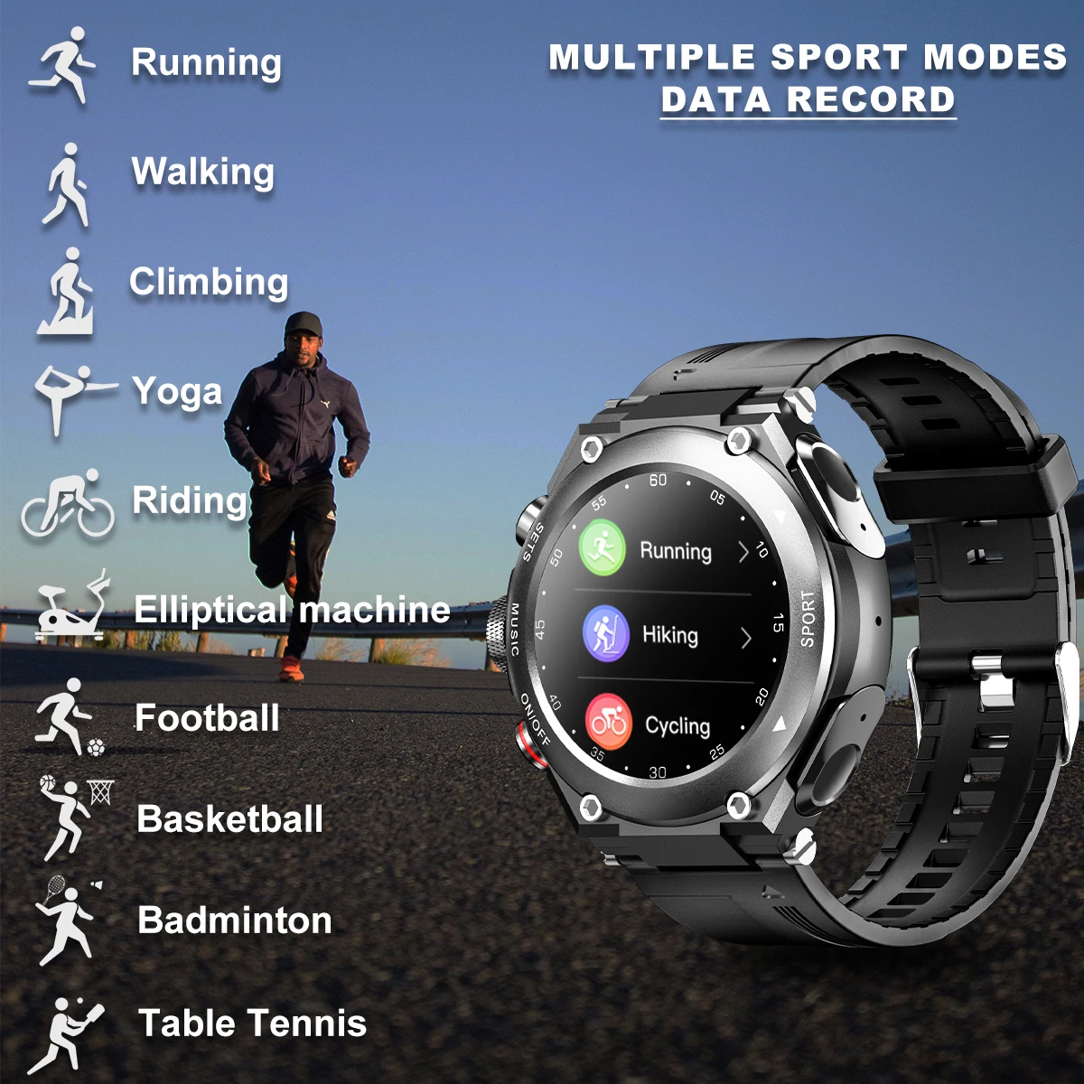 T92 pro Smart Watch With Earbuds Bluetooth Headset Smartwatch with Speaker Tracker Heart Rate Monitor Sport Man Women Watch 2023