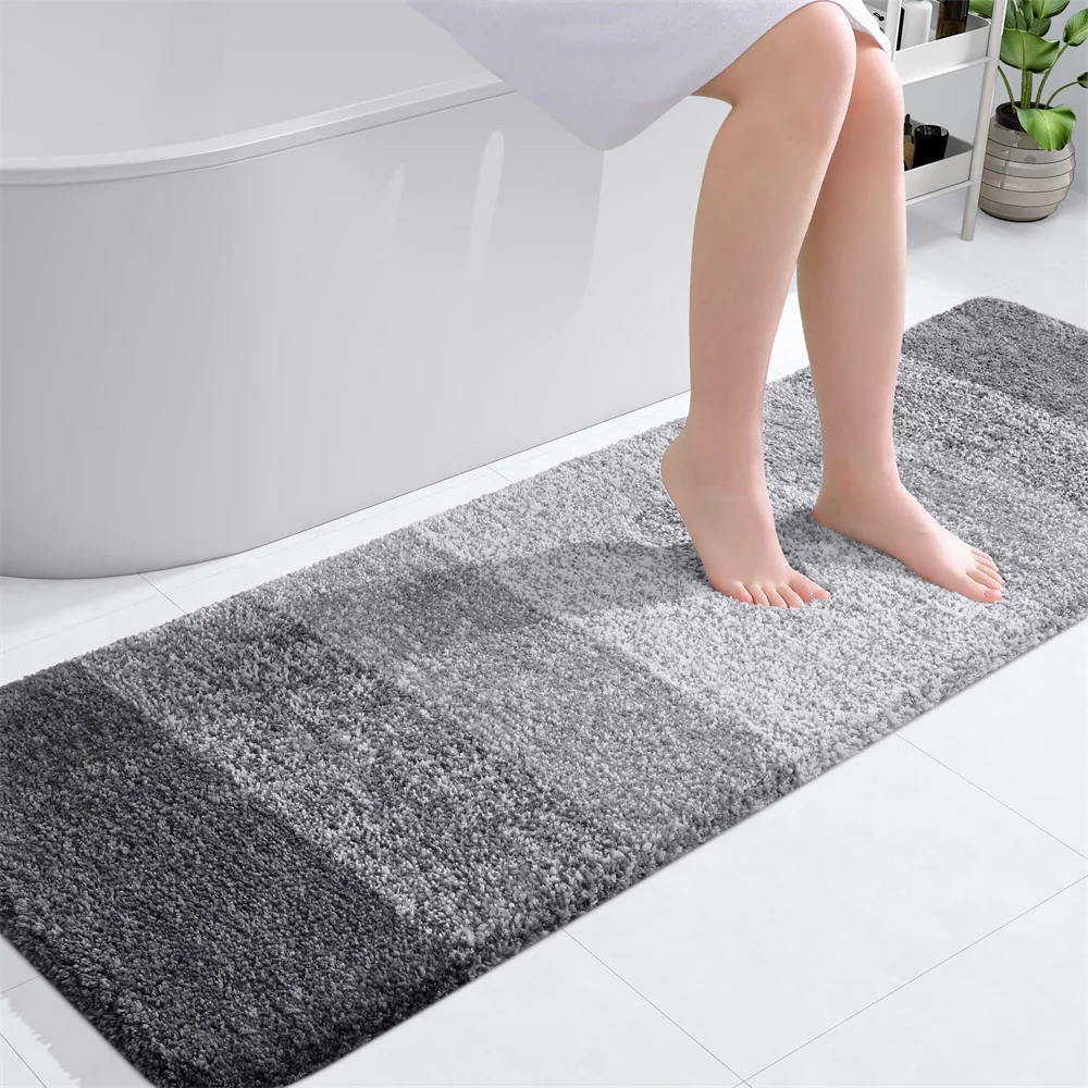 Large Bathroom Carpet 60X120cm Soft Absorbent Door Mat 3D Non-Slip Living Room Bathroom Floor Shower Carpet Foot Mat Room Decor