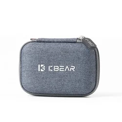 KBEAR High - End Fabric Earphone Case for Portable Earbuds Storage (Grey)