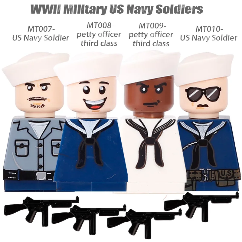 WW2 Winter Soldiers Building Block Set - Military Figures & Weapons Collection