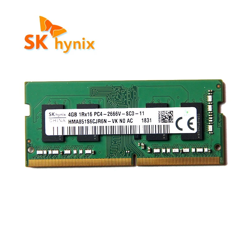 Sk hynix DDR4 4GB 8GB 2666MHz RAM 1Rx16 PC4 - 2666V 1.2V Laptop