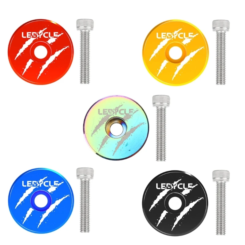 

Bike Stem Top Cover Bicycles Aluminum-Alloy Headset Top & Screw Fork Tube Cover Bike Modification DropShipping