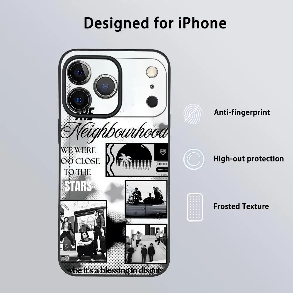 Rock Band Themed Black Frosted Soft Shell Phone Case