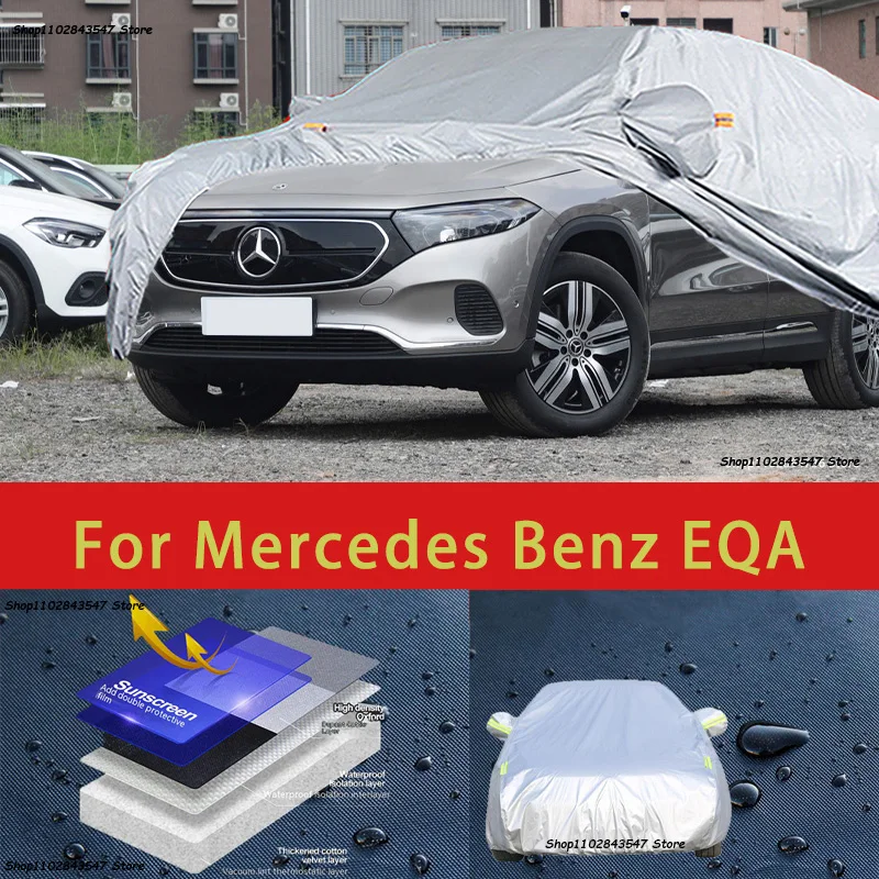 For Mercedes Benz EQA Outdoor Protection Full Car Covers Snow Cover  Sunshade Waterproof Dustproof Exterior Car accessories - AliExpress